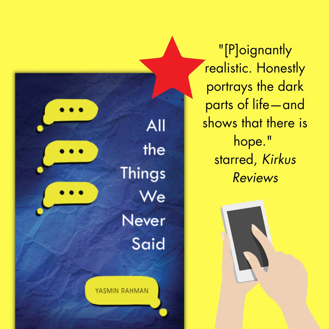 Thank you @KirkusReviews for the starred review of ALL THE THINGS WE NEVER SAID by @yasminwithane! Reality can be harrowing, but we hope readers find hope here. okt.to/7VEz9U