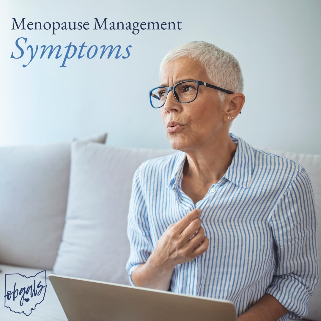 OBGALS's tweet image. Menopause is a natural phase in a woman's life, and understanding its symptoms is essential for optimal care. Some common symptoms include hot flashes, irregular periods, headaches, weight gain, and more. Remember, you're not alone—we are here to support you. 740-746-1228