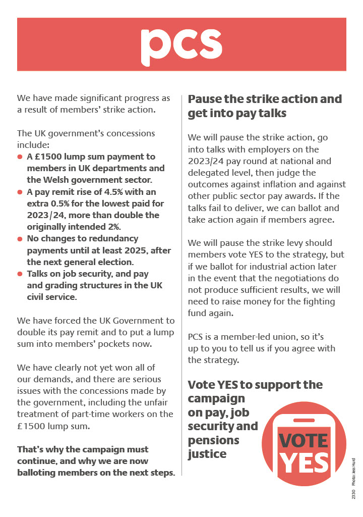 PCSHOMerseyside's tweet image. The @pcs_union consultative ballot starts today until 31 August.

As it's not a statutory ballot it's electronic so check your personal email inbox.

If PCS doesn't have an email address for you a hard copy ballot paper will be sent.

Make sure you use your vote.

@PCS_Northwest