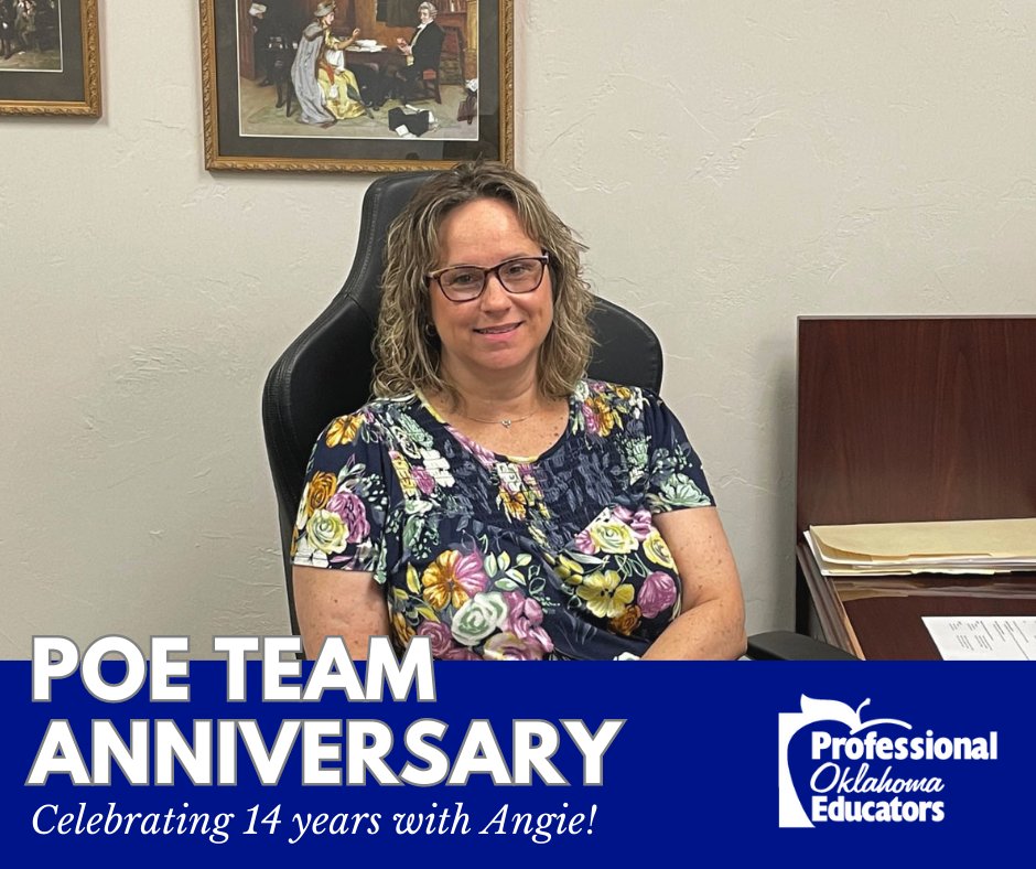 ProfOklaEdu's tweet photo. For the last 14 years she has kept our Legal Team organized and on their toes. Angie holds us all together with grace and patience.  Please help us recognize the amazing work of our POE Legal Assistant Angie! https://t.co/M5rCz8buxi