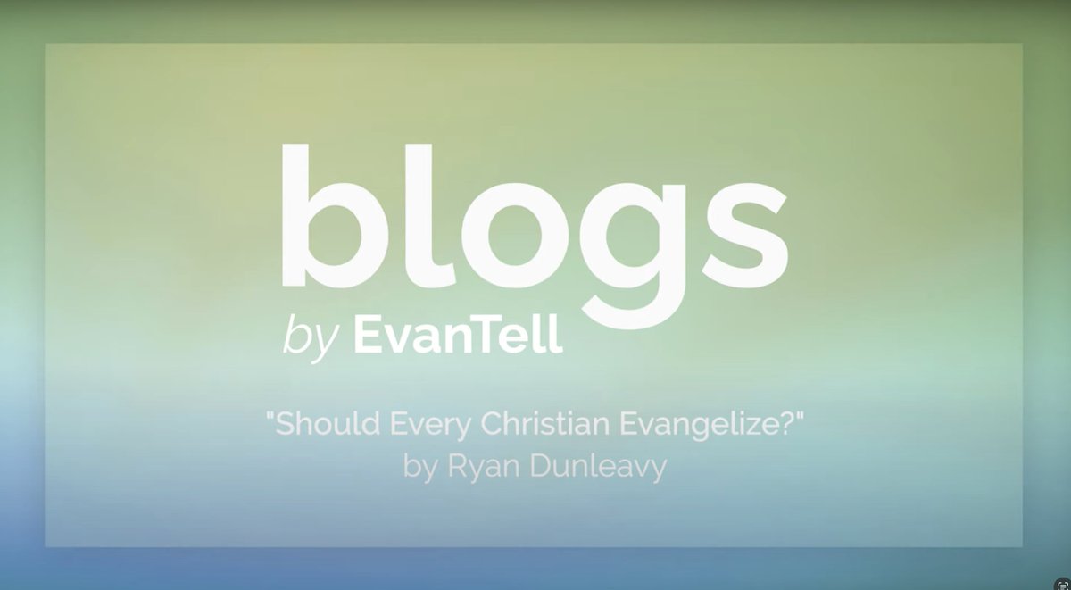 EvanTell's tweet photo. Should Every Christian Evangelize?

Ryan Dunleavy considers the biblical call of evangelism and how all believers are called to play a part. In this podcast, Ryan shares a few thoughts that will leave everyone encouraged to share their faith. 

https://t.co/5B1VauQZjE https://t.co/u0sQkXqXwv