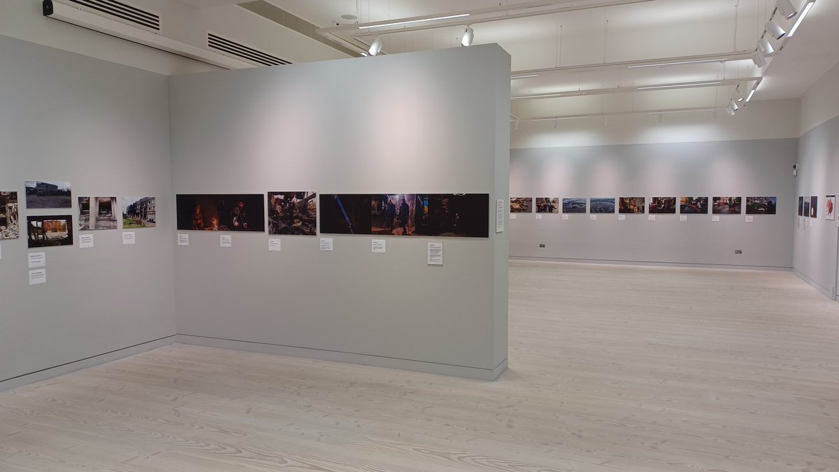 Please do visit the deeply moving and powerful exhibition of photographs of the #Ukraine Conflict that is on show at the <a href="/UniOfHull/">University of Hull</a> gallery this month. It's impossible not to feel incredibly angry at the pointless aggression inflicted on the people of Ukraine by Russia.