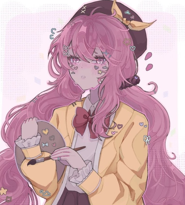 TheJazkuPazku's tweet photo. Hello new art<3 
I am currently studying different art styles and this time is Mausuya! 
It's a fun art style to try out. Hair was pain tho haha. 
#art #Artstyle #artstudy https://t.co/DZky0BX4Ik