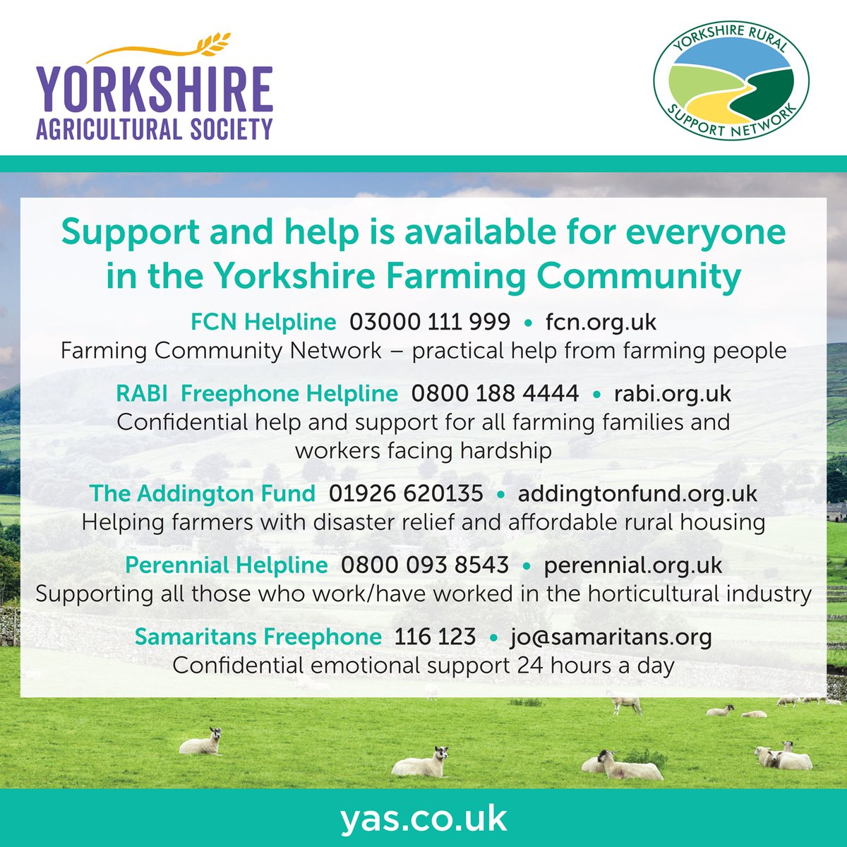 We love #Farm24, it’s a great chance to highlight helpful collaborations that are backing British farming Our own Farming Networks bring together @CLANorth @NFUnortheast @GrowYorks @RABINorthEast @FCN_North @AddingtonFund @samaritans + many more – thank you for your support 🚜💜