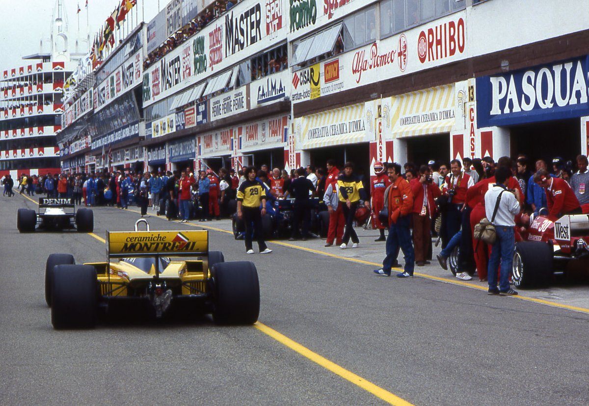 5 maggio 1985, il nostro 1° Gran Premio di San Marino a Imola. Prossima tappa, 26-27 agosto per la 7° edizione #HistoricMinardiDay. Ti aspettiamo