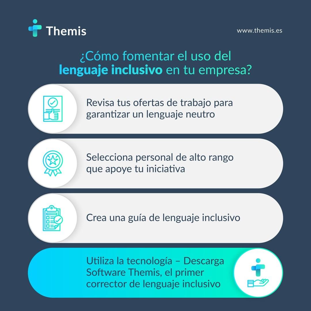¡Las palabras importan!🙌🏼

Te compartimos 4 tips de cómo fomentar el uso del #LenguajeInclusivo en tu empresa. ⬇⬇⬇

#EmpresaResponsable #ComunicaciónCoporativa #ComunicaciónInclusiva #ThemisInclusivo #PlanesDeIgualdad #ReputaciónCorporativa #LenguajeInclusivo #Igualdaddegénero