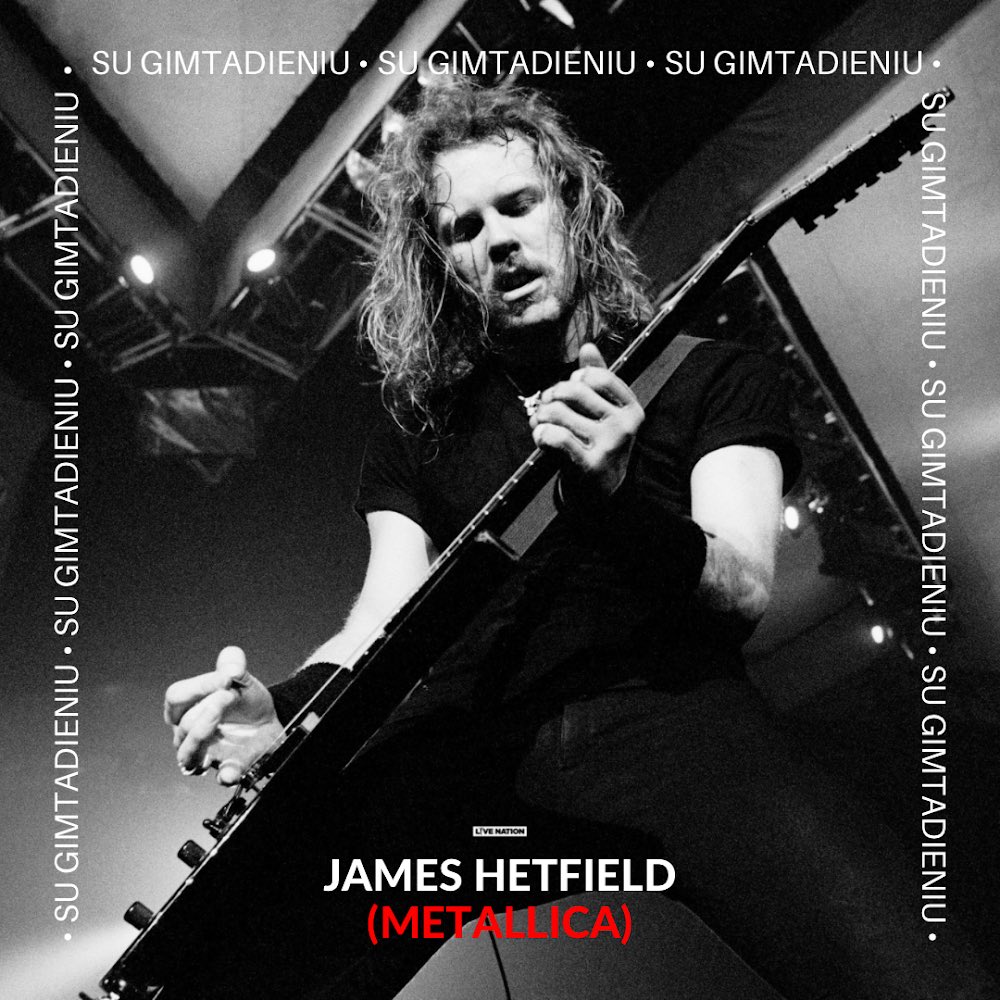 LiveNationLT's tweet photo. #HAPPYBIRTHDAY
Šiandien 60-ąjį gimtadienį švenčia amerikietis dainininkas, gitaristas ir grupės @Metallica vokalistas James Hetfield! Rock on, James 🤘
Video 👉 https://t.co/yYb6AwjuIR
#JamesHetfield #Metallica https://t.co/HpxflF0isP