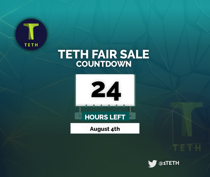 1TETH's tweet photo. ⏳ Only 24 hours left until the fair launch of #TETH token!
Get ready for an epic journey ! Don't miss your chance to be a part of this groundbreaking event. Join us as we revolutionize the crypto space!
Stay tuned for more updates! 🌟
#ETH #Crypto #BatchTransfer #Efficiency https://t.co/HcNXqPPGhA
