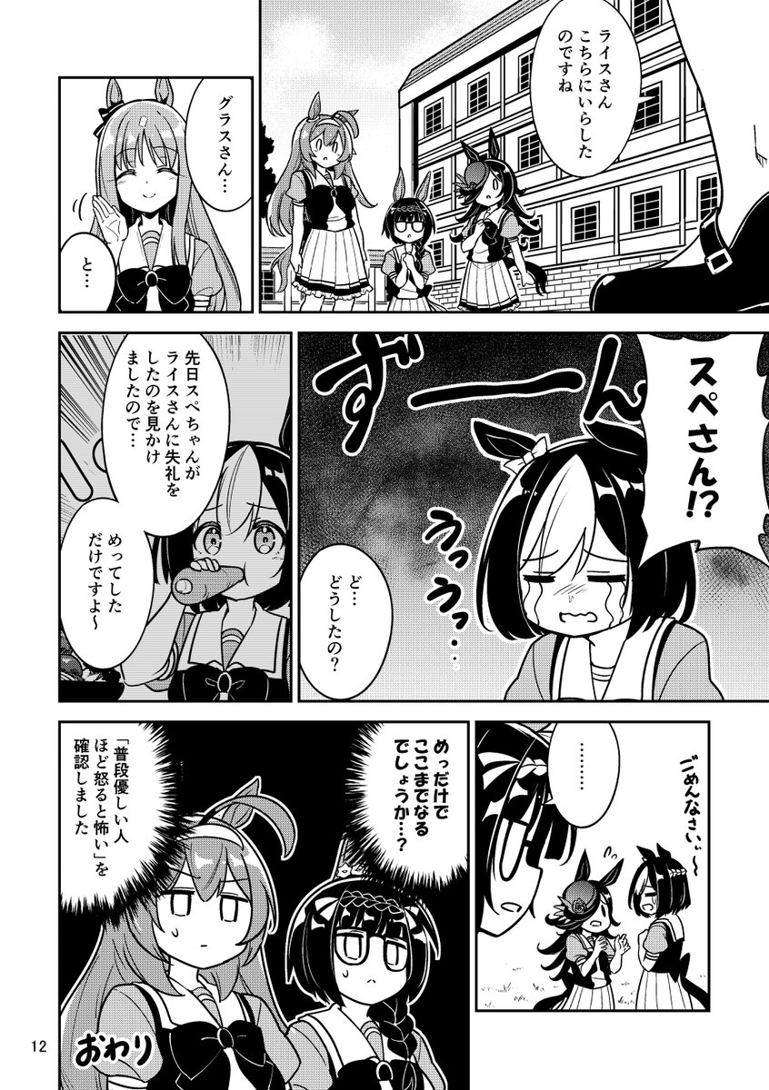 新刊「ライスシャワーの七つの大罪」 憤怒のライスちゃん🍚  #ライスシャワー #ウマ娘