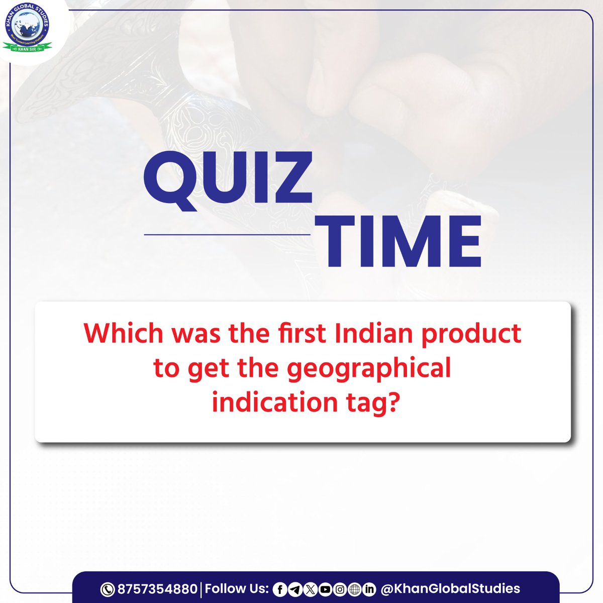 kgs_live's tweet photo. परीक्षा की सफलता में आगे बढ़ने के लिए कुछ महत्वपूर्ण Quiz के साथ अपने ज्ञान को आगे बढ़ाएं एवं मजबूत बनाएं।

#india #didyouknow #UnleashYourKnowledge #QuizzingTime #KhanGlobalStudies #khansir #quiztime #learnmore https://t.co/RWiqoEGlD8