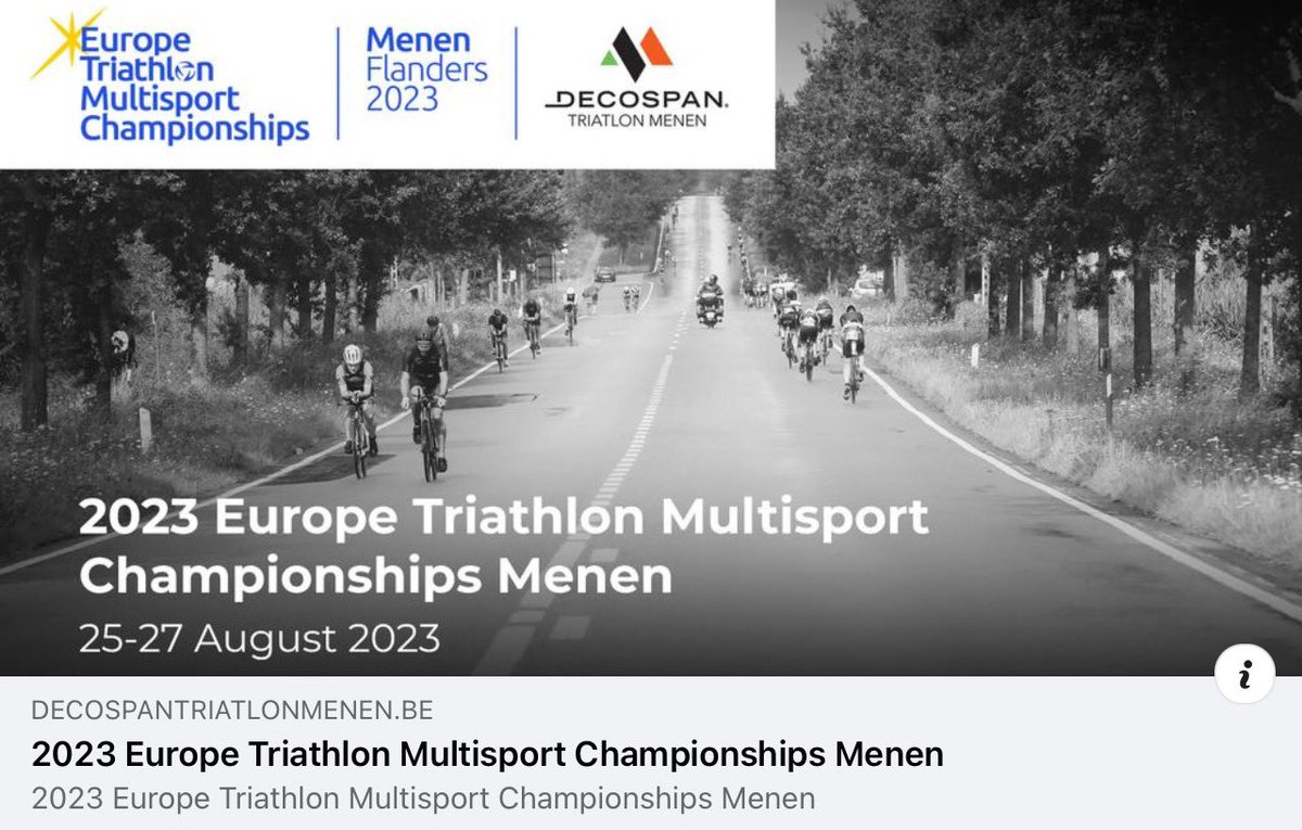 ⚠️ Our start lists, for the <a href="/ETUtriathlon/">Europe Triathlon</a> Multisport Championships and Open races, are now online.
Check: decospantriatlonmenen.be and select your start list!
What bib number do you have?

We can announce that: 
1860 athletes from 30 different countries will race in @StadMenen !