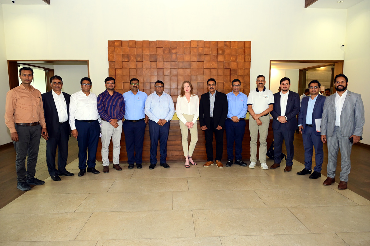 Sri_City's tweet photo. It was an honour and pleasure to have @USCGHyderabad, Consul General, @USAndHyderabad for AP, Telangana & Odisha visit us.
Accompanied by a team of senior officers from the consulate, Ms. Larson, expressed her delight at witnessing the robust infrastructure and amenities that we offer to our global clientele, which include 11 manufacturing giants from the USA, who are doing extremely well in Sri City. These include; @MDLZ, @KelloggsIndia, @ColgateIndia,@KCCorp, @PepsiCoIndia @BallCorpHQ, to name a few.
@USCGHyderabad also inaugurated the newly established Oxygen Cleaning Facility at @ChartInd, following which she chaired a roundtable with the CEOs of these US companies.