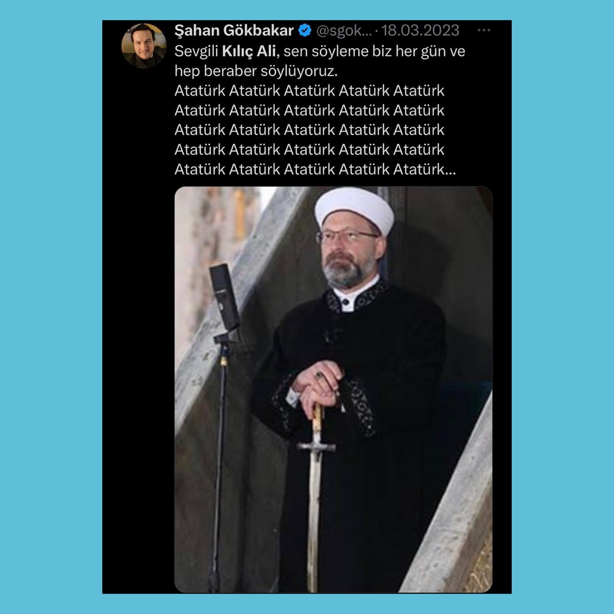 Diyanetin hutbesinde Atatürk’ün ismi geçmedi diye kıyameti koparan Şahan Gökbakar söz konusu Disney olunca kayıplara karıştı. Günlerdir tek kelime bile yazamadı.