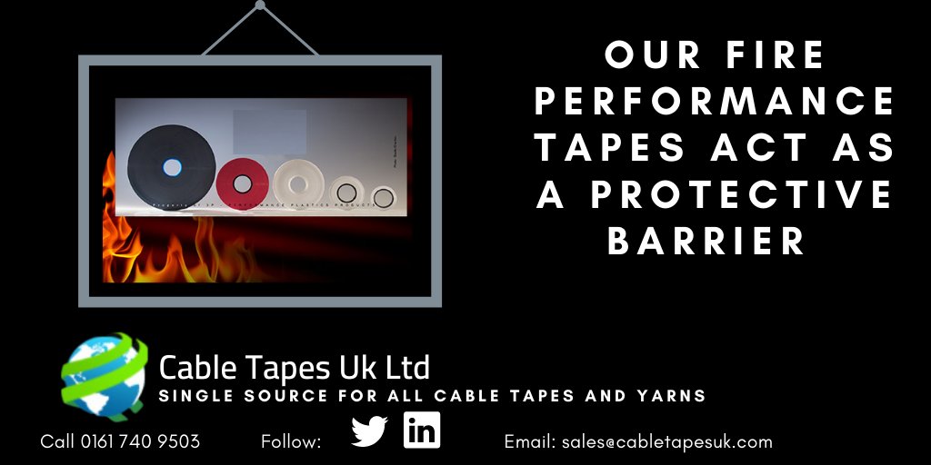 PTFE tape can be used in a variety of products, in cable insulation, dielectric medium for coaxial cables, harness wrap, flexible hoses, gaskets, membranes or other applications where high temperature or chemical resistance is needed.  
Call: +44 (0)161 740 9503 
#fireresistant