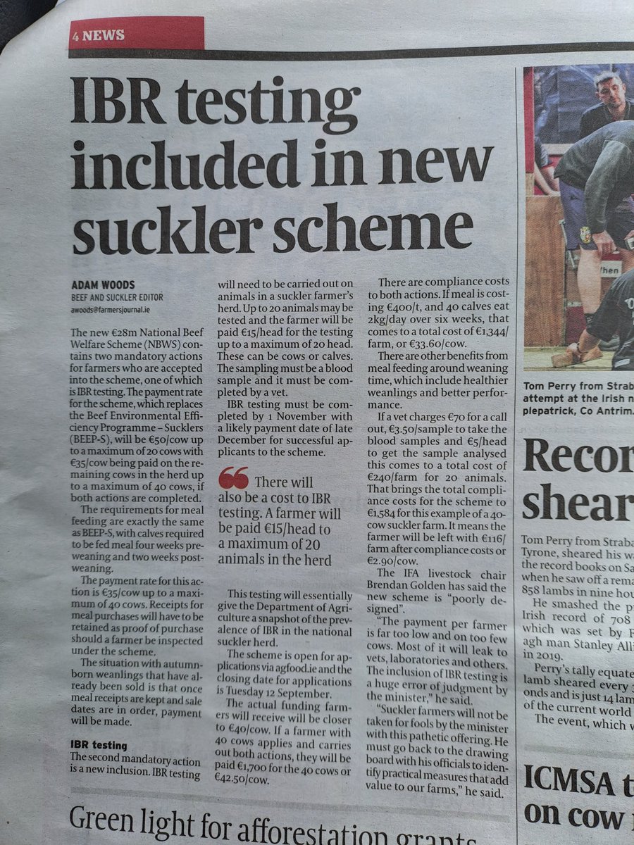What am I missing here? You get your weanlings feed and your herd tested for the presence of IBR, Positive a healthy herd, Negative ? <a href="/ajwwoods/">Adam Woods</a>
