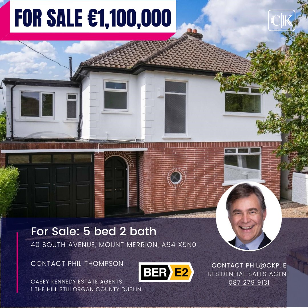 CKP_limited's tweet photo. 💼For Sale

📍40 South Avenue, Mount Merrion, A94 X5N0

🏡5 bed 2 bath

🌐See what else is available at https://t.co/OZ6A9M6ni3

#realestate #dublin #ireland #caseykennedyproperties #forsale https://t.co/itfFo9QlqG
