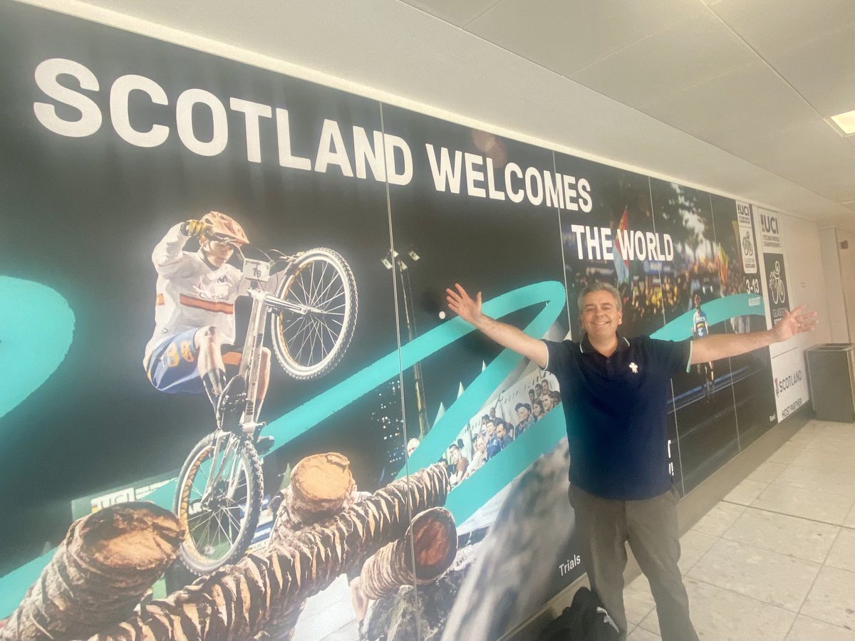 Simon Brotherton (@simonbrotherton) on Twitter photo Made it to Glasgow in time for <a href="/CyclingWorlds/">2027 UCI Cycling Worlds Haute-Savoie Mont-Blanc</a> 36 hours after starting the journey back. The velodrome awaits for a 5pm start on BBC2! Made it to Glasgow in time for <a href="/CyclingWorlds/">2027 UCI Cycling Worlds Haute-Savoie Mont-Blanc</a> 36 hours after starting the journey back. The velodrome awaits for a 5pm start on BBC2!