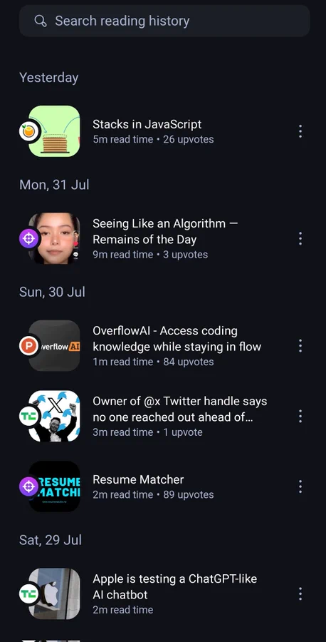 dailydotdev's tweet photo. 🎉Good luck to everyone who is on the #100DaysOfReadingAnArticle challenge using @dailydotdev 🎉
Here are some of them:
⭐@h_grasso
⭐@ElijahTrillionz
⭐@fun_bunch
⭐@naitik_shrma
⭐@navneetsuman_
Special thanks to @dunsincodes for creating this challenge! https://t.co/JWF177aILe