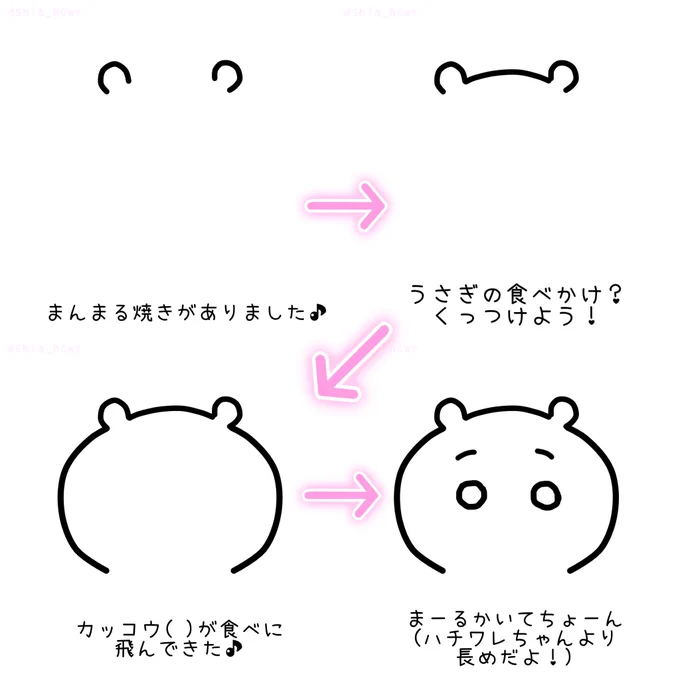 ちいかわ絵描き歌もあるんだよ✏️  ※再掲載