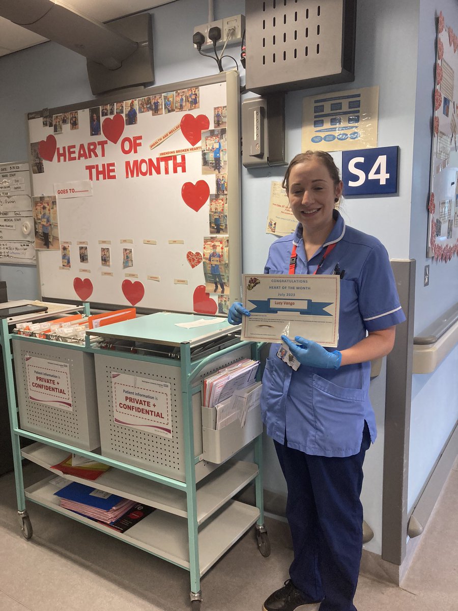 ward1_simone's tweet photo. So a bit of a delay but heart of the month winner for June with multiple nominations is our amazing Lucy ❤️ so caring, professional and always supportive to all staff. Always steps up when needed! @NUH_ACU is so proud of you, thank you for all you do ❤️ @NUHMedicine https://t.co/iyWohi8jwh