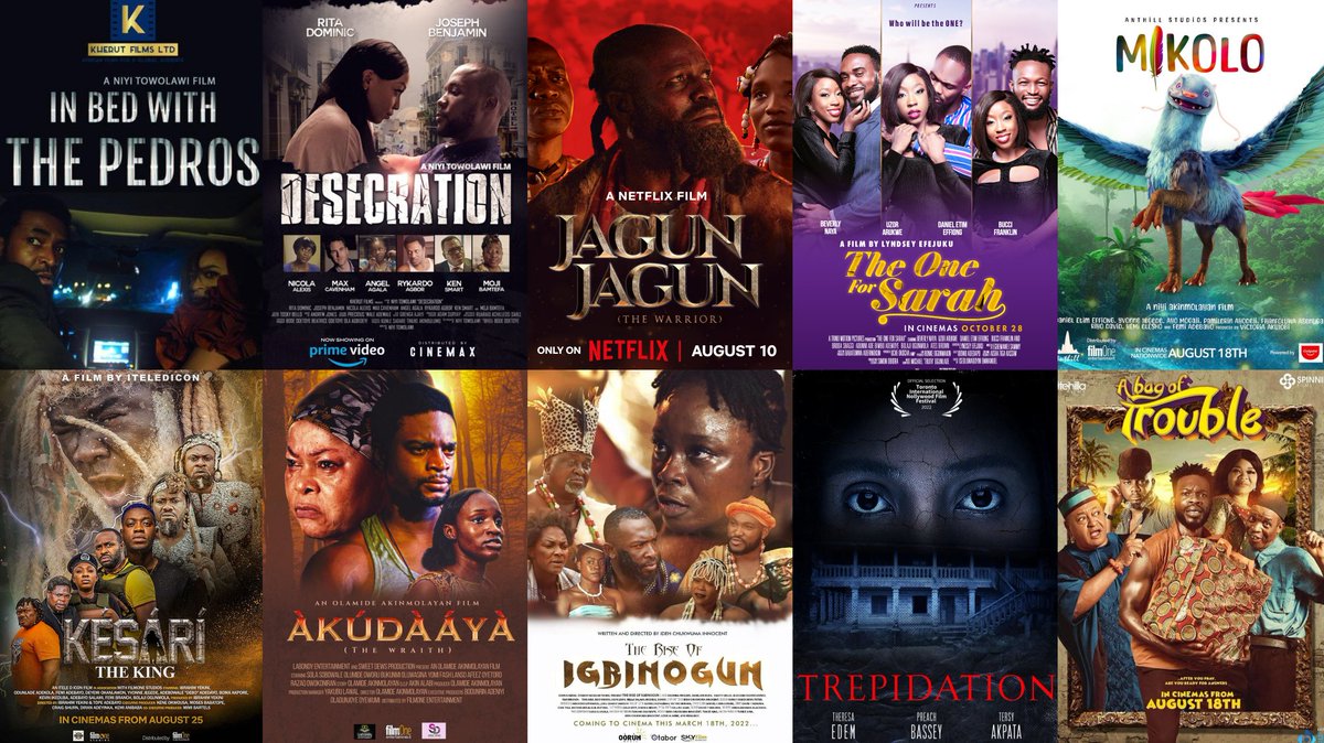 From a robinhood-inspired story starring Blossom Chukwujekwu, a kids adventure film, a Rita Dominic &amp; Joseph Benjamin drama, to a Yoruba epic starring Femi Adebayo,

Here are #Nollywood movies to watch in August in cinemas and on streaming 

More details: bit.ly/3s1VSGj