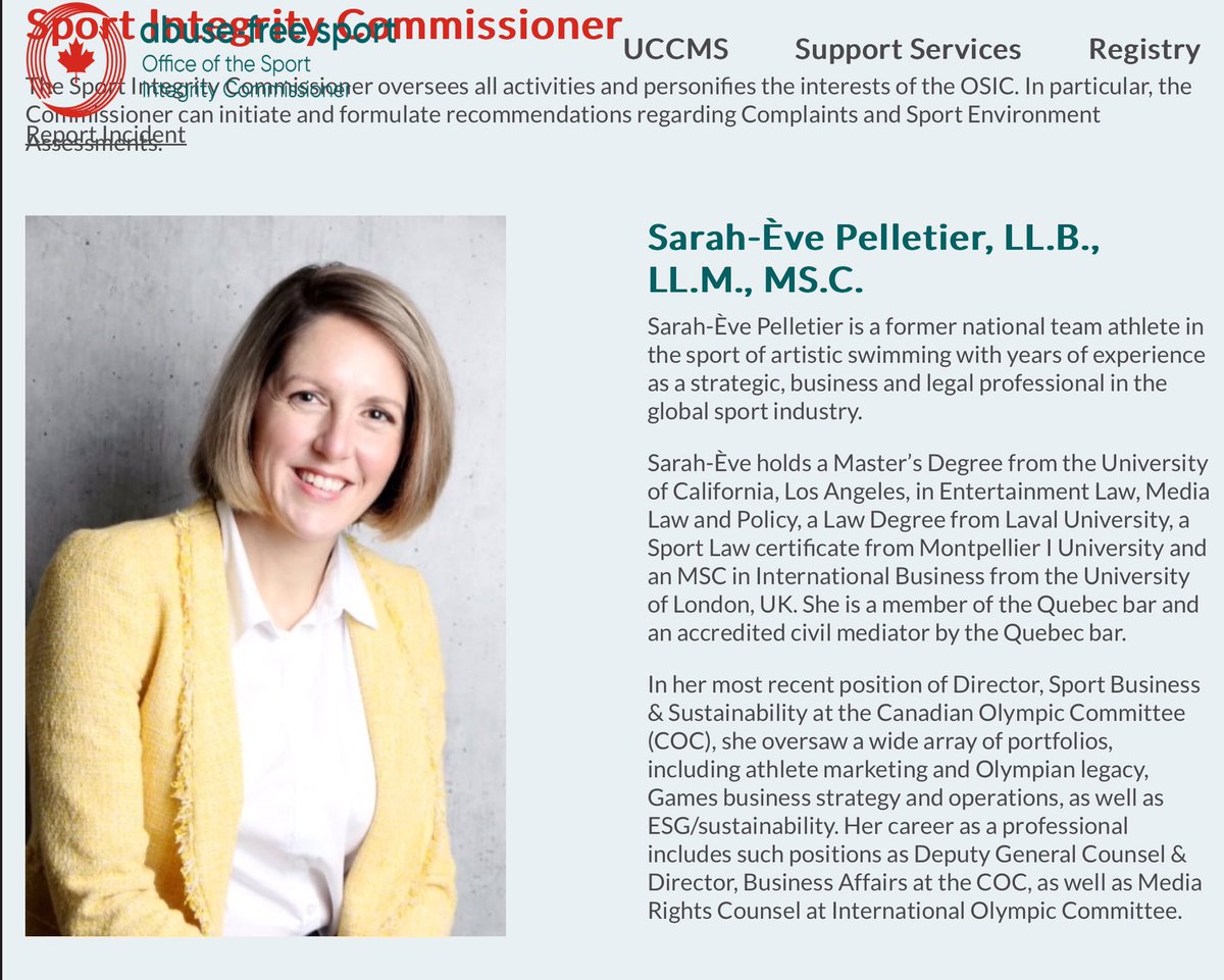 kristenworley's tweet image. @RobKoehler2 @GlobalAthleteHQ @rwesthead to help my colleagues as I know neither of you have ‘legal human rights experience’; you both mean well to help as starting place, Pelletier in her bio in her words in is telling everyone she is unqualified for the job. @TeamCanada #OSIC