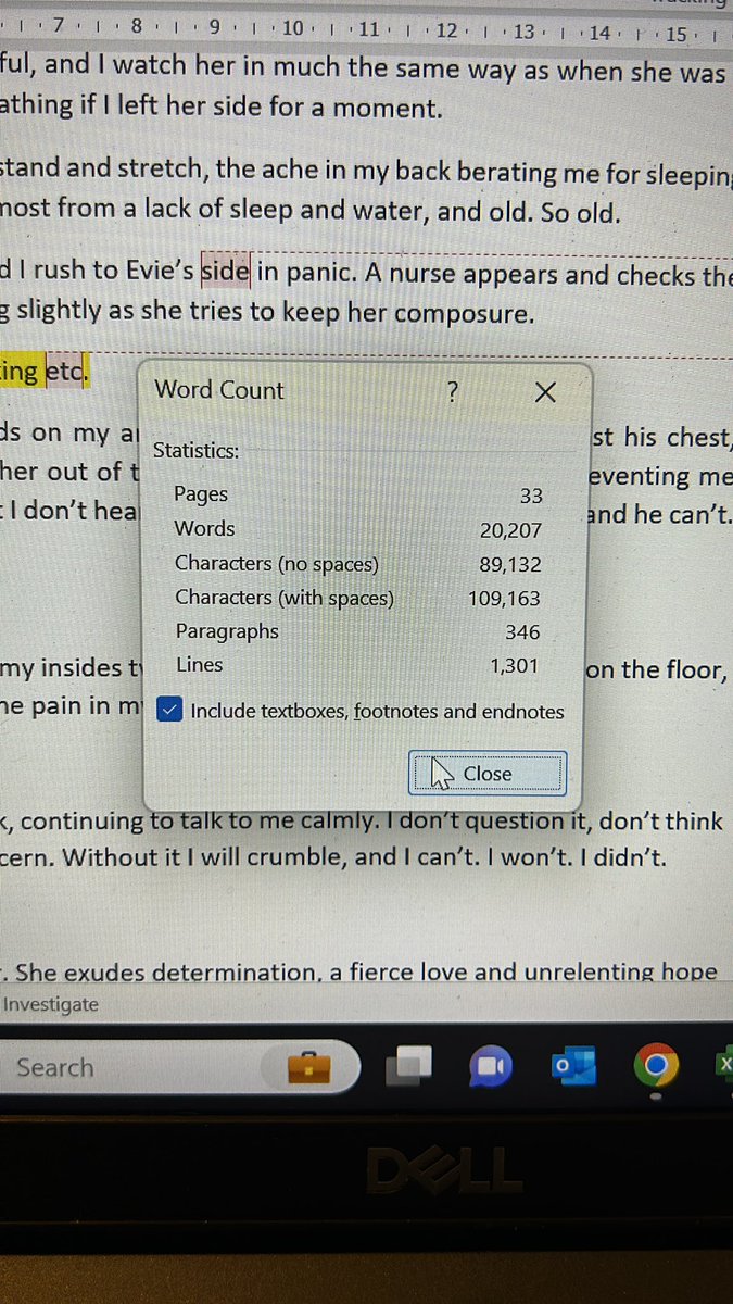Paradi5eLibrary's tweet image. Well, that’s a milestone! Wrote a fair bit, deleted a lot… hopefully going in the right direction anyway 😬

#AmWriting #WritingDay #WriterTweet