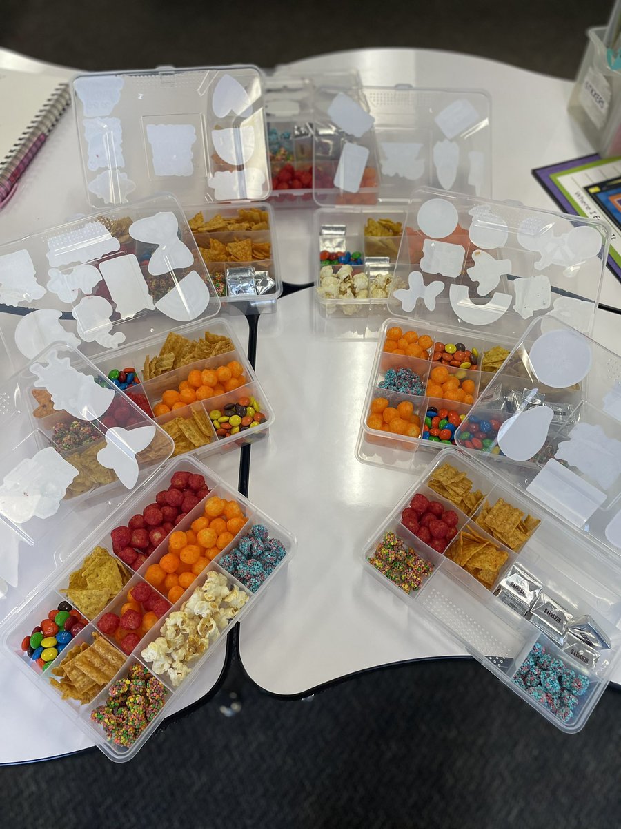 This team! 🥰Team photo this morning and making teacher survival “snackle” boxes to bond and take a short break from prep! #WeAreLakeshore <a href="/PrincipalBenton/">Richarria Benton M. Ed</a> <a href="/MrsBurke_LSE/">Melyssa Burke</a>