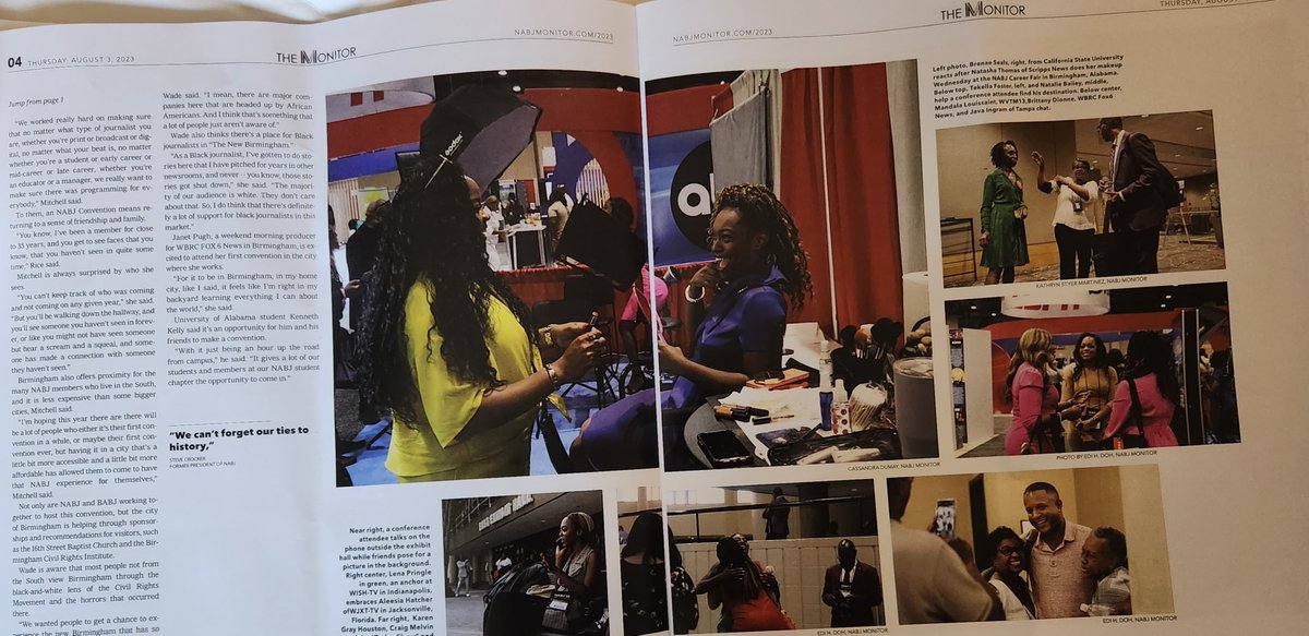 DetroitNABJ's tweet photo. #NABJMonitor has a sleeker look at #NABJ23. @NABJMonitor @NABJSTUDENTS https://t.co/Sh0zyDuJTC