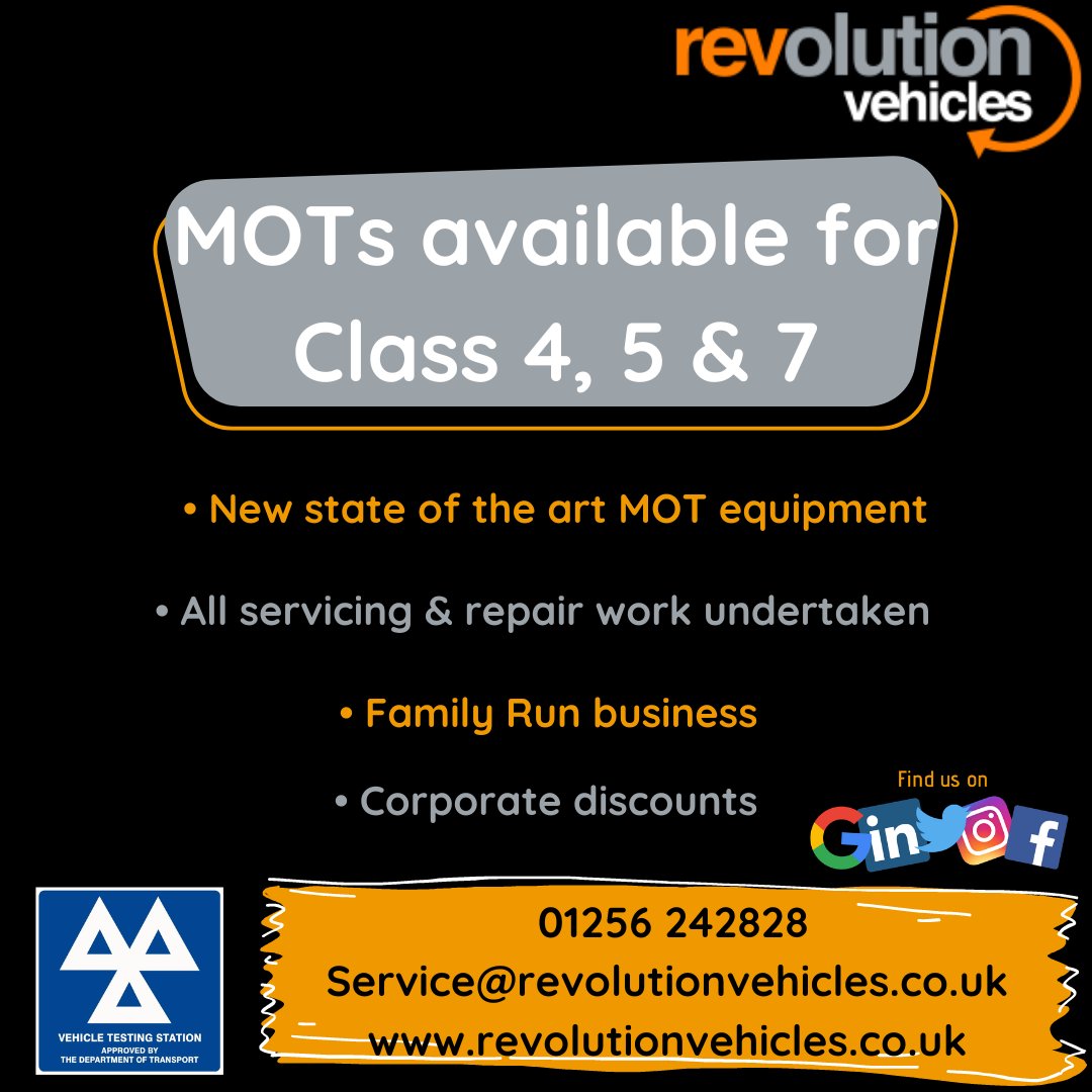 After a long few weeks, our new MOT Bay is now complete and approved by DVSA 🥳. 

We are now fully equipped to handle all Class 4, 5 &amp; 7 vehicles from MOTs to repairs &amp; everything in between 🚗🚐🚚. 

If you require our services, simply give us a call to get booked in 📞