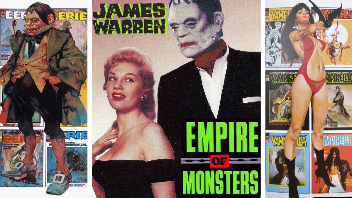 TheHorrorMike's tweet photo. Empire of MONSTERS: James Warren And The Story of Famous Monsters, Creepy, Eerie, Vampirella and more! Never seen before pics- shocking anecdotes behind the scenes of the Warren publishing empire. https://t.co/GJwuIrSrMK  #Creepy #Eerie #FamousMonsters #Frazetta #MonsterMagazines https://t.co/cKVU39k2GE