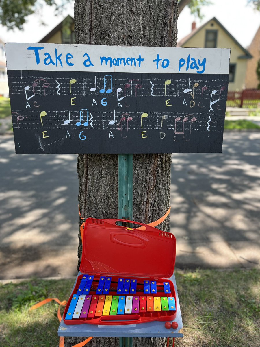 How fun to see this out on a neighborhood walk. Yes, always take a moment to play! ￼