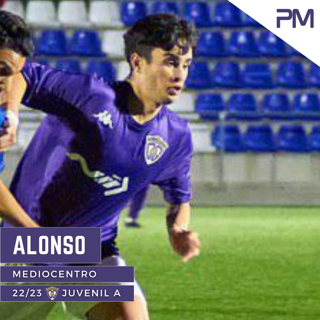 pasion_morada47's tweet photo. ▶️ 𝗔𝗟���𝗡𝗦𝗢

Mediocentro de 19 años que promociona al Promesas.
La temporada pasada disputo 18 partidos y marcó 7 goles.

@10Alooon https://t.co/leimC9RNY6