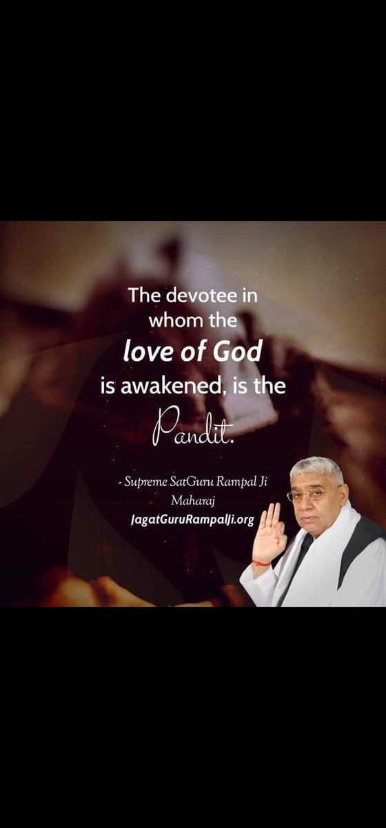 Five_Star_01's tweet image. #Godisone

The devotee in whom the love of God is awakened, is the Pandit

- Supreme SatGuru Rampal Ji Maharaj
#sant Rampal Ji Quotes.