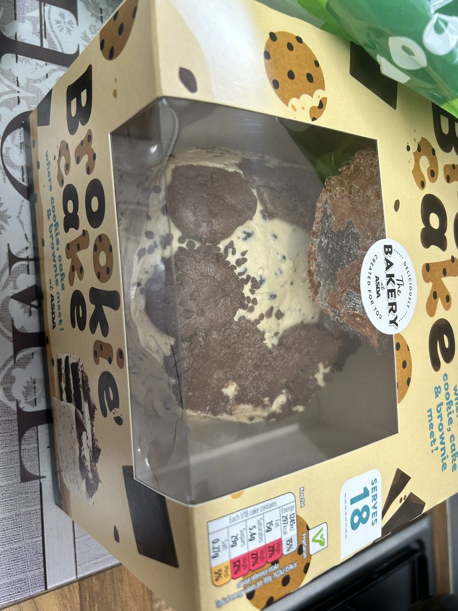 natalieboundy's tweet photo. @asda my son’s birthday cake had just been delivered upside down in a bag but I’m refused a refund? https://t.co/KI5Ol6A1rn