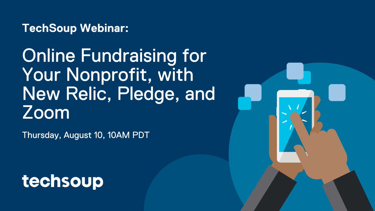 How can your #nonprofit create successful #OnlineFundraising campaigns with <a href="/newrelic/">New Relic</a>, <a href="/pledgetodogood/">Pledge</a>, and <a href="/Zoom/">Zoom</a>?

Register for our #TSWebinar on August 10 at 10am PT, to learn more: spr.ly/6016PwMQm

#NPFundraising #NonprofitFundraising #SmallNonprofits
