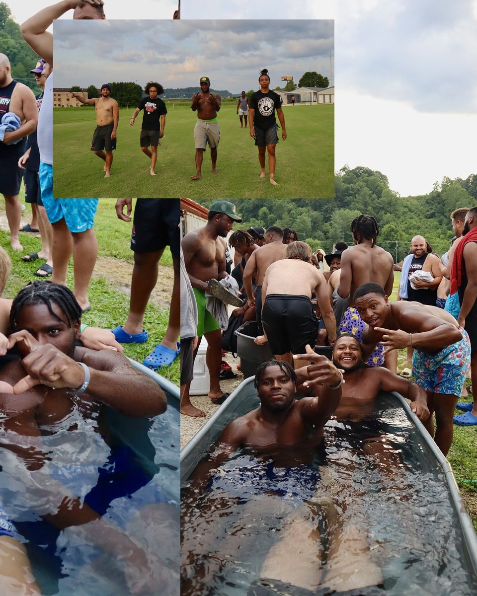 Ice bath team bonding 🥶 
#TOI #FAMILY #Come2KCU #ArmorUp⚔️