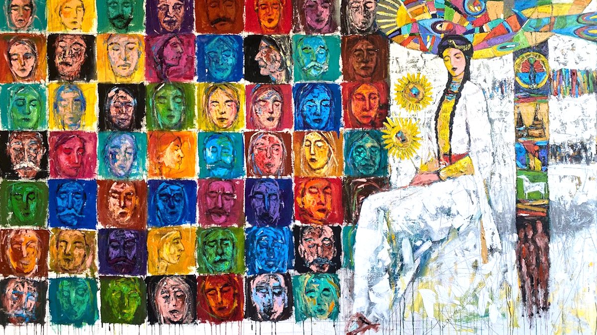 VoaKurdi's tweet photo. Karmendê Dengê Amerîka Rojnamevan Û Hunermendê Şêwekar Luqman Ehemd ev tablo li bîrananîna 9ê ya Komkujiyên li dij civaka Êzidî afirandîye.
https://t.co/fwWbpoVTz6

#Êzidî #Tabol #Şengal #Jênosîd #Komkujî #Qirkirin #Civakaêzidî #Huner https://t.co/Yv5zCAy6TI