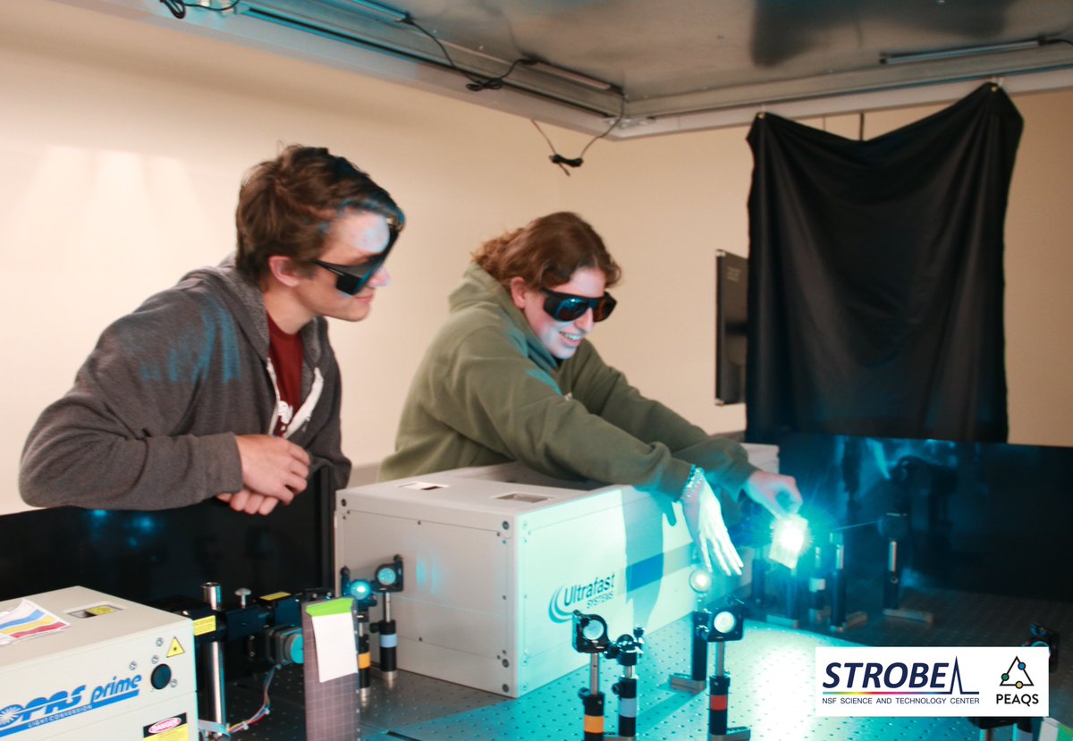 STROBE Science & Technology Center (@strobe_stc) on Twitter photo Adira, a #STROBE Summer Undergraduate Research Scholar <a href="/CUBoulder/">CU Boulder 🦬</a> is working with Skylar in the Dukovic @dukoviclab research group on her project: "Photocharging."
#SURS #NSF #UndergraduateResearch #collaboration Adira, a #STROBE Summer Undergraduate Research Scholar <a href="/CUBoulder/">CU Boulder 🦬</a> is working with Skylar in the Dukovic @dukoviclab research group on her project: "Photocharging."
#SURS #NSF #UndergraduateResearch #collaboration