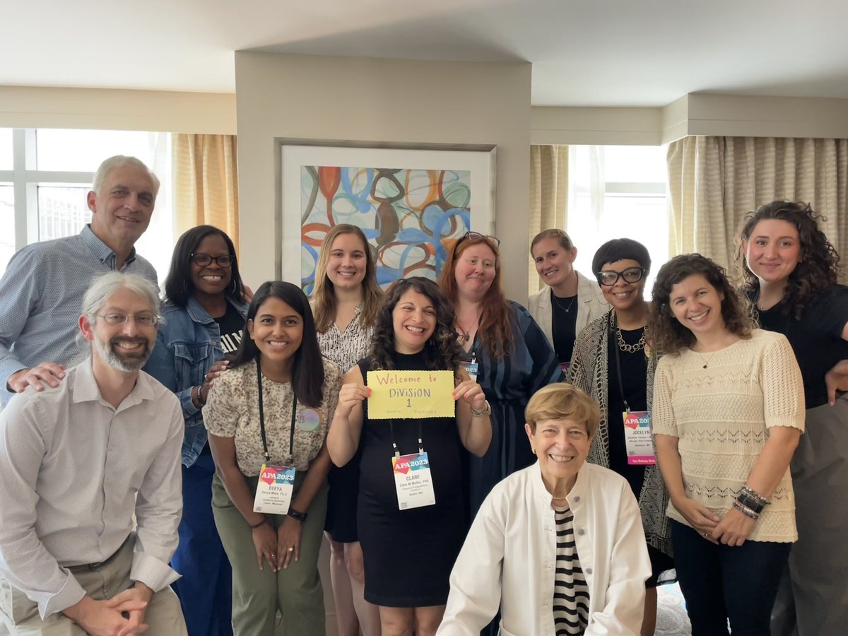 Kicking off #APA2023 with #APADivision1 EC. 
Come meet us for a pizza lunch at noon on Friday in our Hospitality Suite at Marriott Marquis 🍕