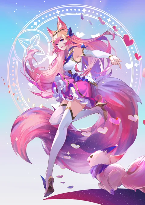 2022 Star Guardian Merch Arts for the CN server. Here's Ahri and Morgana. Huge thanks to Riot for sharing these. 