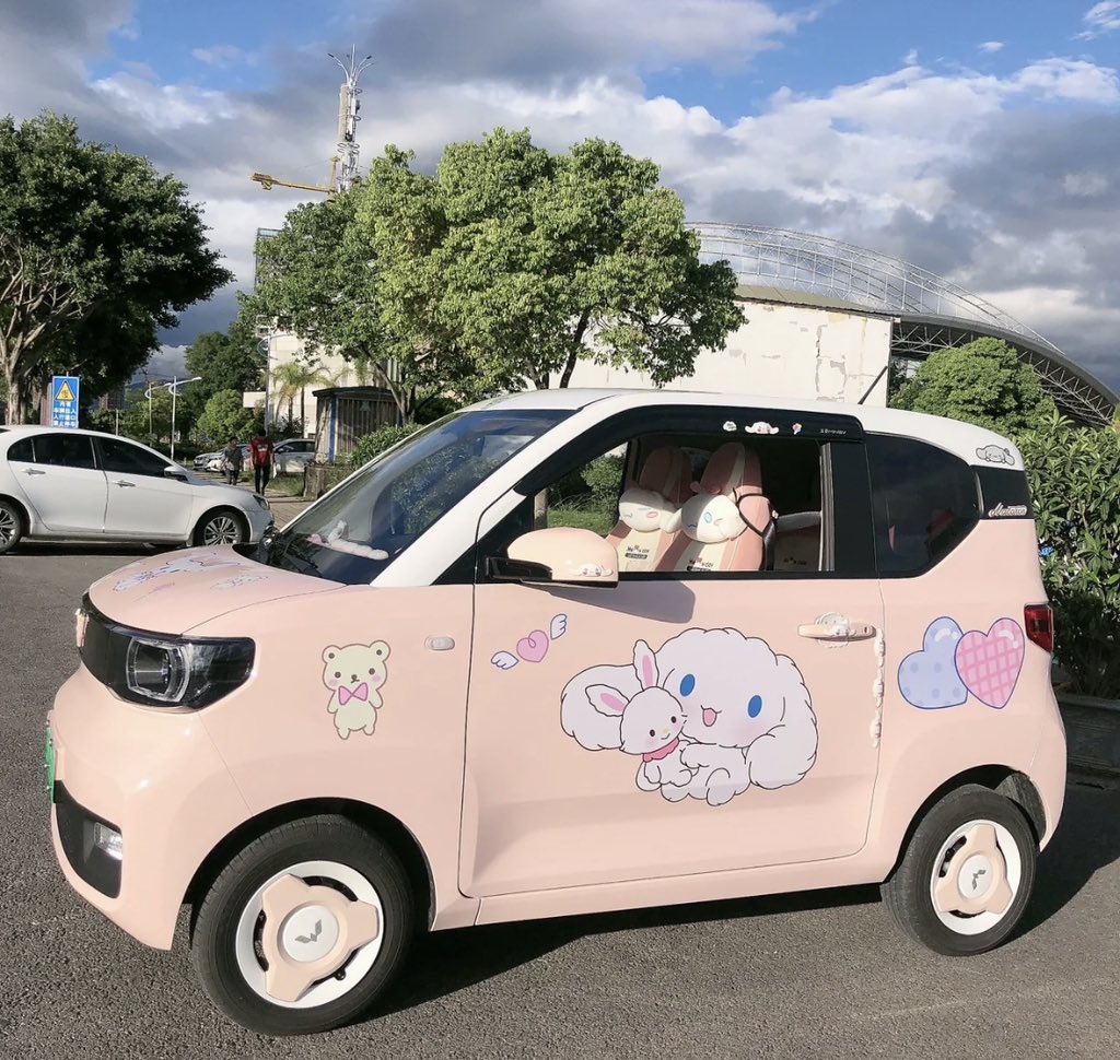 piinkimi_'s tweet photo. sanrio cars https://t.co/2XsaFx7vIf