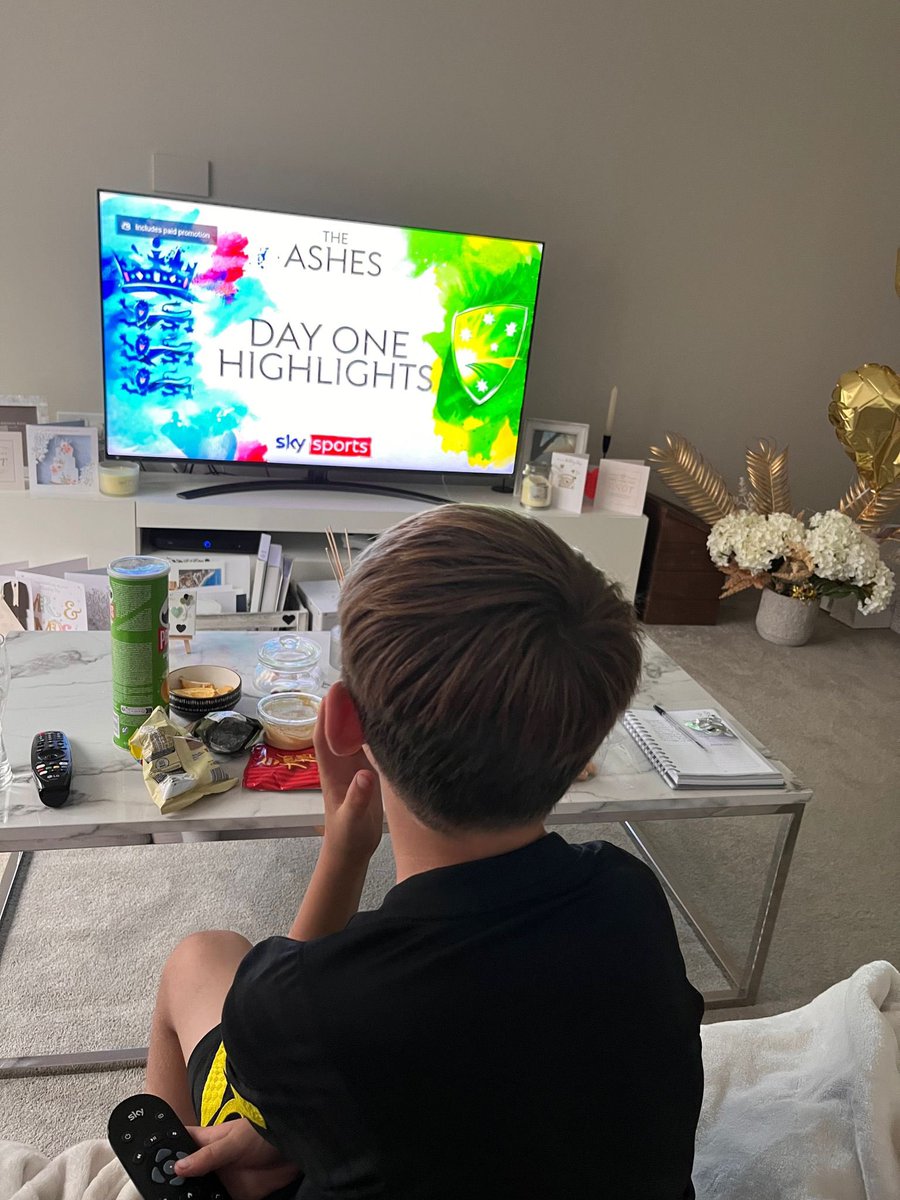 The boy is now obsessed with cricket. What a series! Definitely inspired the youth. He is now watching the highlights on repeat! @benstokes38 @englandcricket 👏 🏏