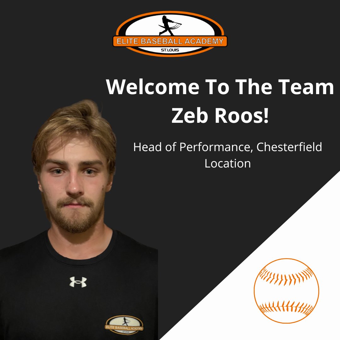 We are very excited to welcome Zeb Roos to the EBA staff.

Zeb has a wealth of knowledge and experience. Zeb has the ability to correlate what we are doing in the weight room with what we are doing on the field. Welcome Zeb to the team!