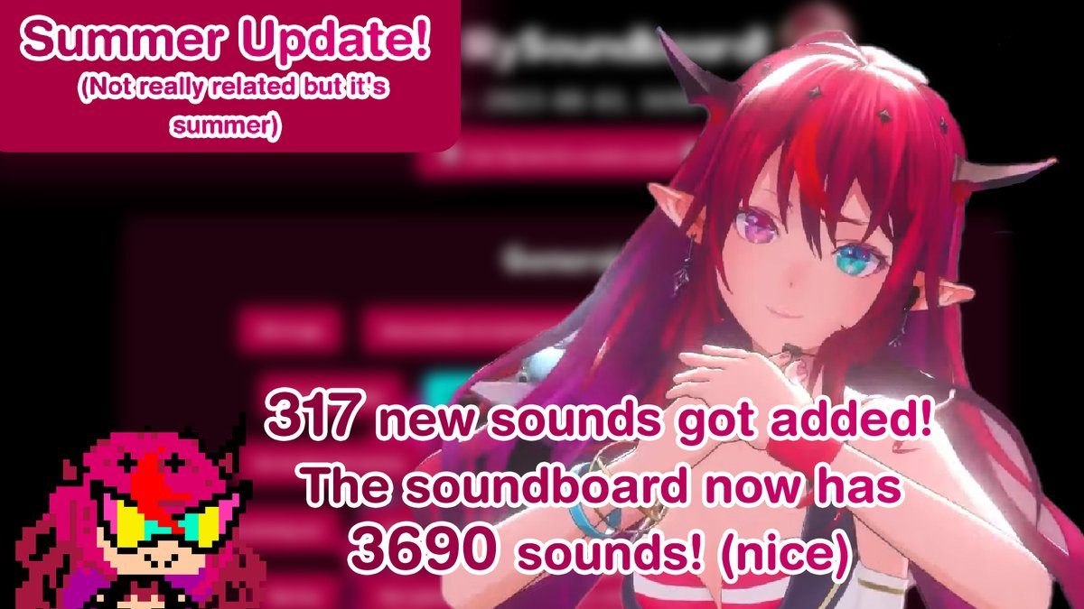 Akaridesho's tweet image. New update on the IRySoundboard! I added a few more sounds that I clipped during the past two months, have fun listening to them!

Check it out on irysoundboard.com !

#IRyS #IRySoundboard