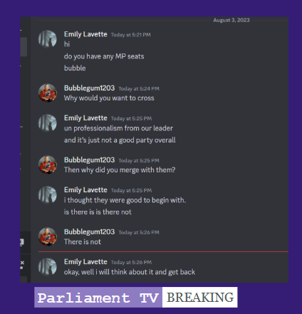 BBCNewsPB's tweet photo. Parliament TV, Breaking!  

Article: Deputy Leader of the Opposition next to cross benchers?  

Parliament TV will update you on the story.  

Link: 
https://t.co/ZKZk5pgyst https://t.co/kNY94kSV6B