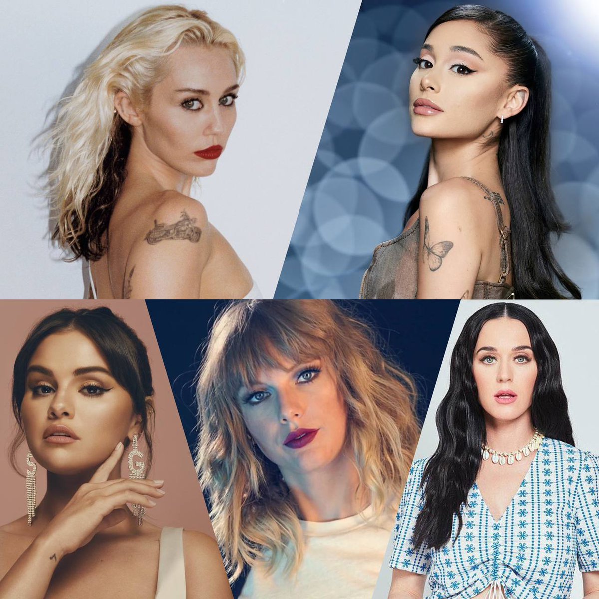mostfan_'s tweet photo. π€π #MTV Video Vanguard Award contenders are in! #KatyPerry, #ArianaGrande, #SelenaGomez, #MileyCyrus, and #TaylorSwift leading the pack according to Billboard! Who's your bet on? β‘οΈπ΅π #MTV #VideoVanguard #MusicRoyalty #MostFan https://t.co/nfhK7xJUvF