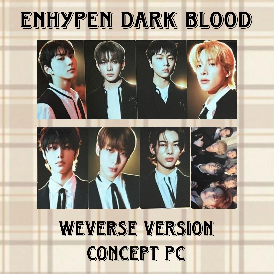 softjseong's tweet photo. ♥︎₊˚  wts / lfb ph only — #softjsells 

╰─► enhypen dark blood weverse ver concept pc

𖥻  ₱30 ea member | ₱50 group pc
𖥻  ₱250 set + pf
𖥻  strictly PAYO only
𖥻  onhand, ready to ship
𖥻  rcbyt : https://t.co/6x7JEF2XKk

reply or dm me to claim ! https://t.co/8emfpwN9XL