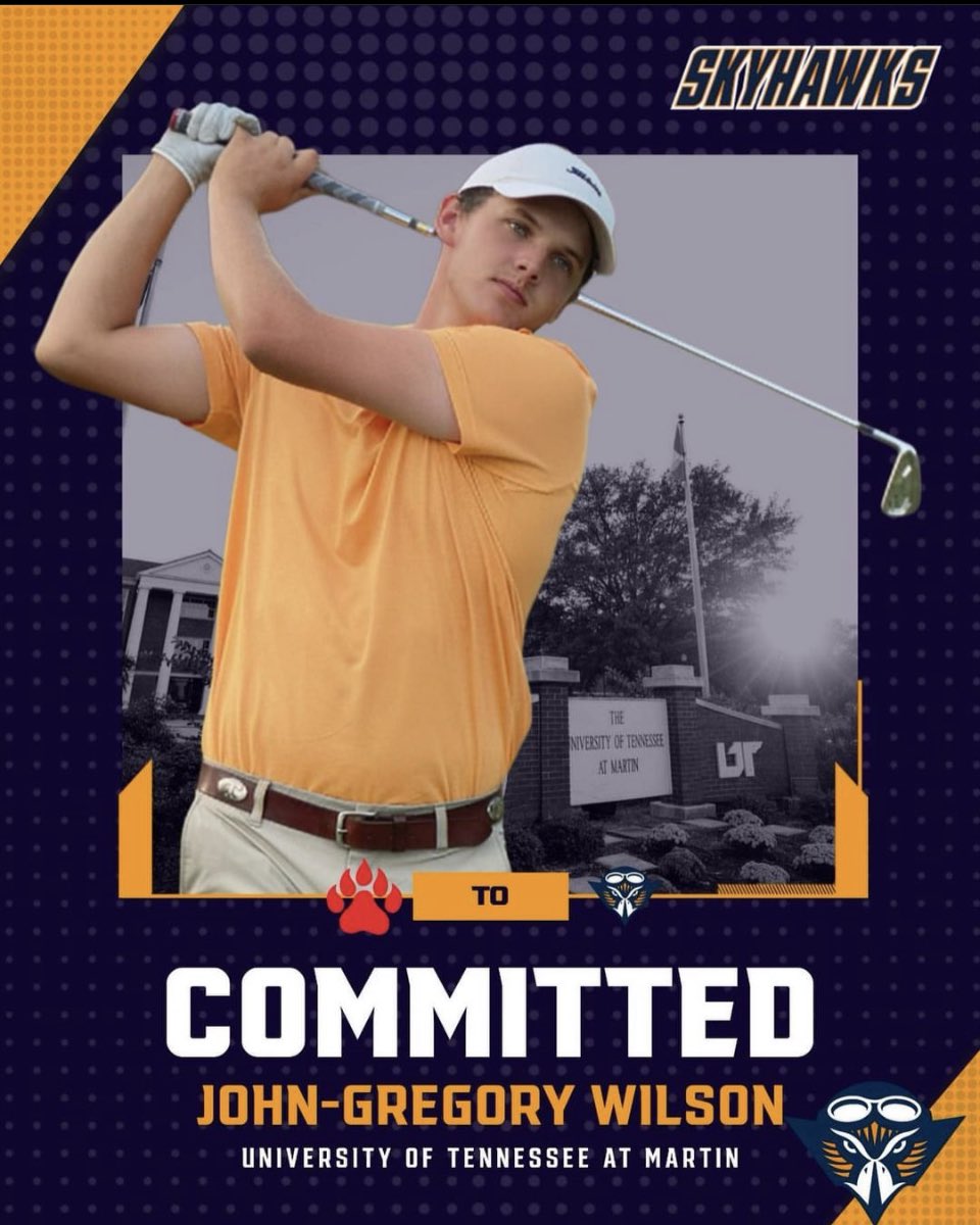 Congratulations to our very own <a href="/JohnGregoryWil1/">John Gregory Wilson</a> for committing to play golf at the University of Tennessee at Martin. We are very proud of you JG!  Well deserved and earned!!!