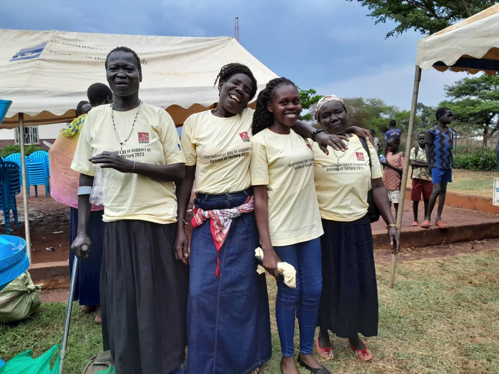 TracyNayiga's tweet photo. Commemorating The international days against torture and sexual violence in conflict with @refugeelawproj in Kiryandongo Refugee Settlement. #stoptorture #stopcrsv. https://t.co/NVDIuKWnPG